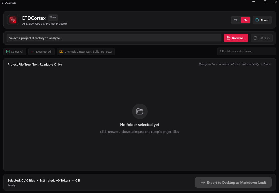 ETDCortex Ekran Görüntüsü